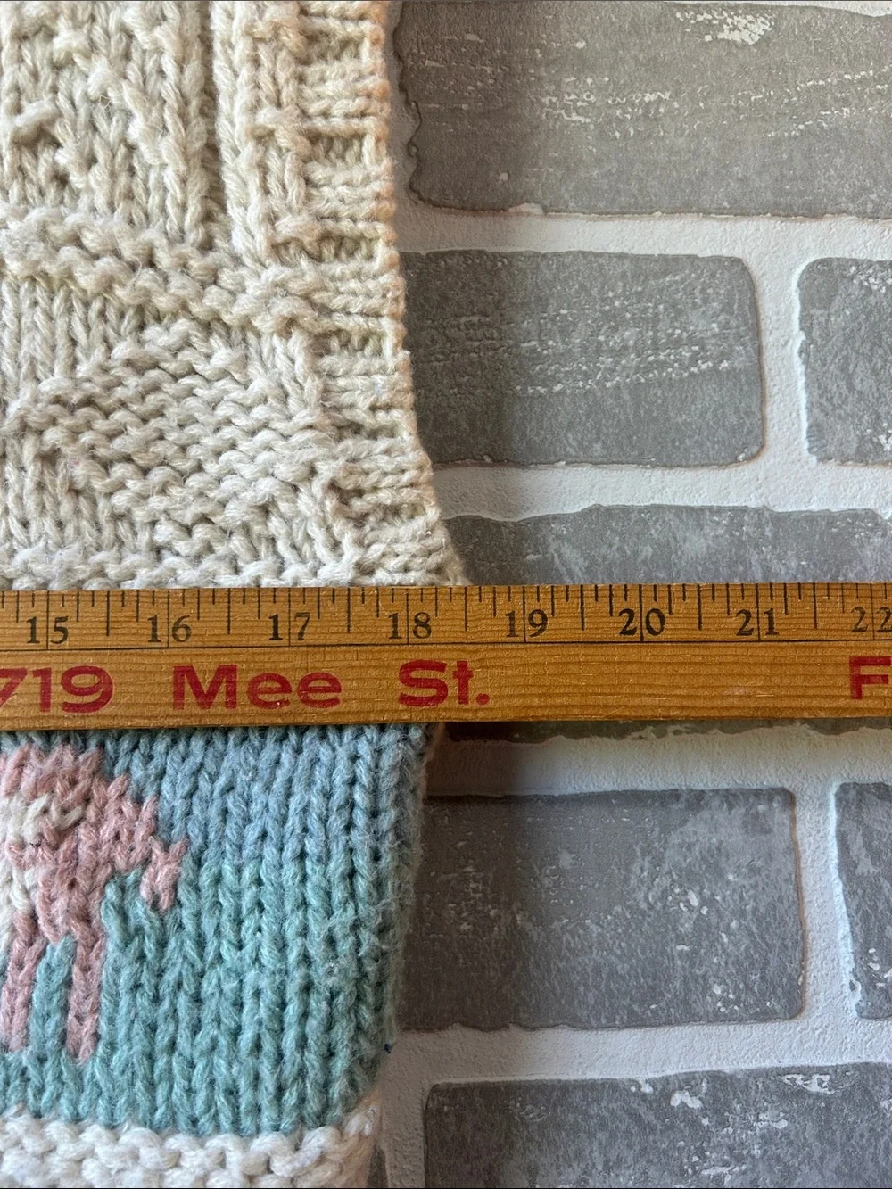 Vintage Russ Petites Cottagecore Sweater Vest Farm Sheep‎ Knit Size M